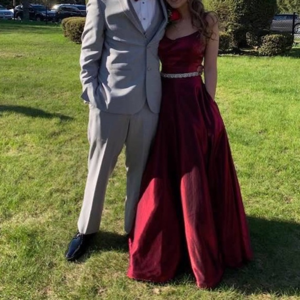 Sherri Hill Maroon Prom Dress